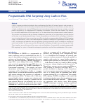 Cover page: Programmable RNA Targeting Using CasRx in Flies