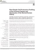 Cover page: Near-Single-Cell Proteomics Profiling of the Proximal Tubular and Glomerulus of the Normal Human Kidney