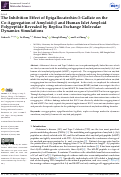 Cover page: The Inhibition Effect of Epigallocatechin-3-Gallate on the Co-Aggregation of Amyloid-β and Human Islet Amyloid Polypeptide Revealed by Replica Exchange Molecular Dynamics Simulations.