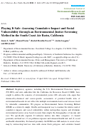 Cover page: Playing It Safe: Assessing Cumulative Impact and Social Vulnerability through an Environmental Justice Screening Method in the South Coast Air Basin, California