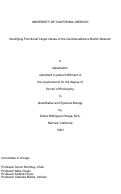 Cover page: Identifying Functional Target Genes of the Candida albicans Biofilm Network