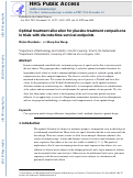 Cover page: Optimal treatment allocation for placebo‐treatment comparisons in trials with discrete‐time survival endpoints