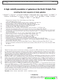 Cover page: A high redshift population of galaxies at the North Ecliptic Pole