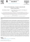 Cover page: Rates and mechanisms of uranyl oxyhydroxide mineral dissolution