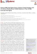 Cover page: Human Milk-Fed Piglets Have a Distinct Small Intestine and Circulatory Metabolome Profile Relative to That of Milk Formula-Fed Piglets