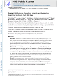 Cover page: Rostral-middle locus coeruleus integrity and subjective cognitive decline in early old age