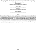 Cover page: Lying in public: Revealing the microstructure of real-time false respondingthrough action dynamics