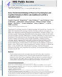 Cover page: Gene–Environment Interplay in Physical, Psychological, and Cognitive Domains in Mid to Late Adulthood: Is APOE a Variability Gene?