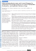 Cover page: Differentiating Keratoconus and Corneal Warpage by Analyzing Focal Change Patterns in Corneal Topography, Pachymetry, and Epithelial Thickness MapsDifferentiating Keratoconus and Corneal Warpage