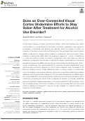 Cover page: Does an Over-Connected Visual Cortex Undermine Efforts to Stay Sober After Treatment for Alcohol Use Disorder?