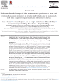 Cover page: Differential medial temporal lobe morphometric predictors of item‐ and relational‐encoded memories in healthy individuals and in individuals with mild cognitive impairment and Alzheimer's disease