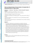 Cover page: Risks and Opportunities to Ensure Equity in the Application of Big Data Research in Public Health