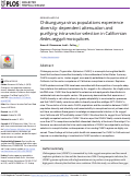 Cover page: Chikungunya virus populations experience diversity- dependent attenuation and purifying intra-vector selection in Californian Aedes aegypti mosquitoes