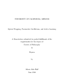 Cover page: Optical Trapping, Parametric Oscillations, and Active Learning