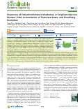 Cover page: Expression of Dehydroshikimate Dehydratase in Sorghum Improves Biomass Yield, Accumulation of Protocatechuate, and Biorefinery Economics