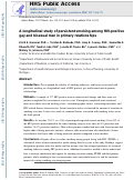 Cover page: A longitudinal study of persistent smoking among HIV-positive gay and bisexual men in primary relationships