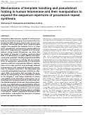 Cover page: Mechanisms of template handling and pseudoknot folding in human telomerase and their manipulation to expand the sequence repertoire of processive repeat synthesis