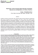 Cover page: Exploration of Environmental Adult Education Participant Experiences and Implications for Future Practices