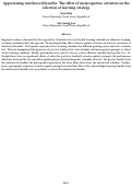 Cover page: Appreciating interleaved benefits: The effect of metacognitive activities on the selection of learning strategy