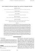 Cover page: Active Turbulence and Scalar Transport near the Forest–Atmosphere Interface