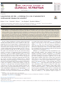 Cover page: Lipoprotein(a) and diet-a challenge for a role of saturated fat in cardiovascular disease risk reduction?