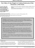 Cover page: The Utility of Color Doppler to Confirm Endotracheal Tube Placement: A Pilot Study