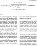 Cover page: Late-Onset Hemophagocytic Lymphohistiocytosis Associated with STXBP2 Allele Variant