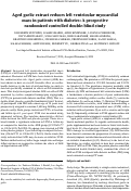 Cover page: Aged garlic extract reduces left ventricular myocardial mass in patients with diabetes: A prospective randomized controlled double-blind study.