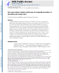 Cover page: The copy number variation landscape of congenital anomalies of the kidney and urinary tract.