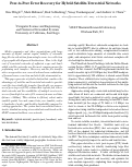 Cover page: Peer-to-Peer Error Recovery for Hybrid Satellite-Terrestrial Networks