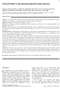 Cover page: Clinical Profile of the Adolescent/Adult Fontan Survivor