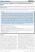 Cover page: The Genomic Signature of Crop-Wild Introgression in Maize