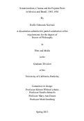 Cover page: Sensationalism, Cinema and the Popular Press in Mexico and Brazil, 1905-1930