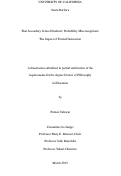 Cover page: Thai Secondary School Students' Probability Misconceptions: The Impact of Formal Instruction