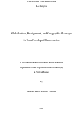 Cover page: Globalization, Realignment, and Geographic Cleavages in Four Developed Democracies