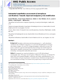 Cover page: Automated quantitative assessment of amorphous calcifications: Towards improved malignancy risk stratification