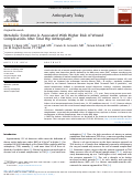 Cover page: Metabolic Syndrome Is Associated With Higher Risk of Wound Complications After Total Hip Arthroplasty