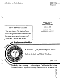 Cover page: A NOVEL CO2/N2O WAVEGUIDE LASER