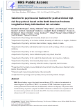 Cover page: Selection for psychosocial treatment for youth at clinical high risk for psychosis based on the North American Prodrome Longitudinal Study individualized risk calculator.