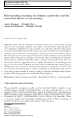 Cover page: Disconcerting learning on climate sensitivity and the uncertain future of uncertainty