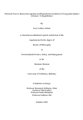 Cover page: Chemical Cues in Species Recognition and Reproductive Isolation of Tetragnatha Spiders (Araneae: Tetragnathidae)