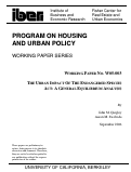 Cover page: The Urban Impacts of the Endangered Species Act: A General Equilibrium Analysis