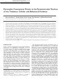 Cover page: Dynorphin Counteracts Orexin in the Paraventricular Nucleus of the Thalamus: Cellular and Behavioral Evidence