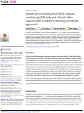 Cover page: Influenza forecasting for French regions combining EHR, web and climatic data sources with a machine learning ensemble approach