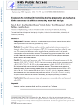 Cover page: Exposure to Community Homicide During Pregnancy and Adverse Birth Outcomes: A Within-Community Matched Design.