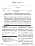 Cover page: Post-traumatic stress disorder, depression, and aggression in OEF/OIF veterans.