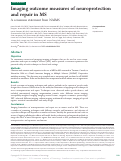 Cover page: Imaging outcome measures of neuroprotection and repair in MS: A consensus statement from NAIMS.