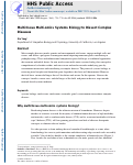 Cover page: Multitissue Multiomics Systems Biology to Dissect Complex Diseases