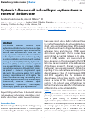 Cover page: Systemic 5-fluorouracil induced lupus erythematosus: a review of the literature