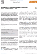 Cover page: Mechanisms of organophosphate neurotoxicity
